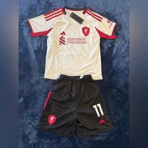 Kids Liverpool FC 2025-26 Away Soccer Jersey M. Salah -  kids Size available